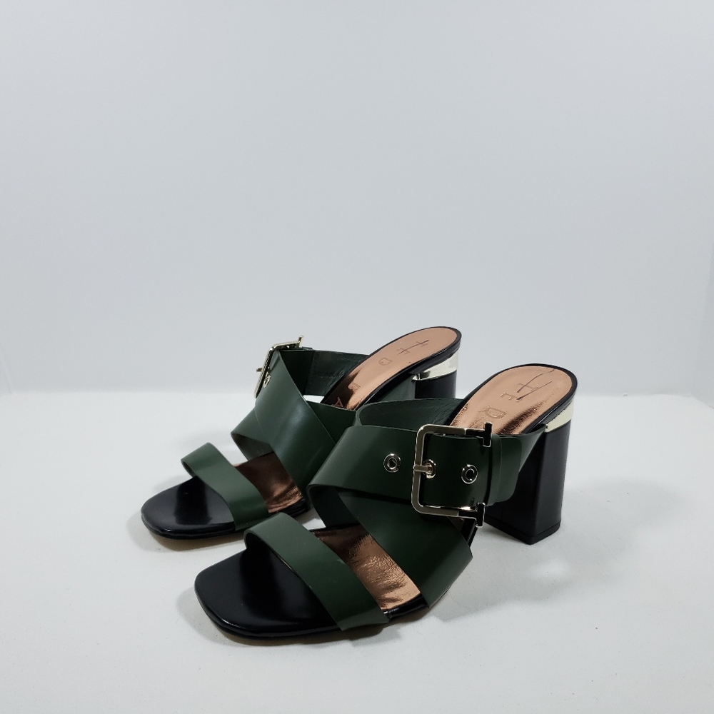 Ted Baker Green Buckle Detail Heel Slide Sandal 9